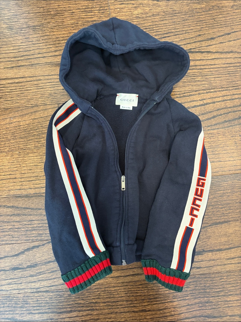 Gucci baby zip up hoodie